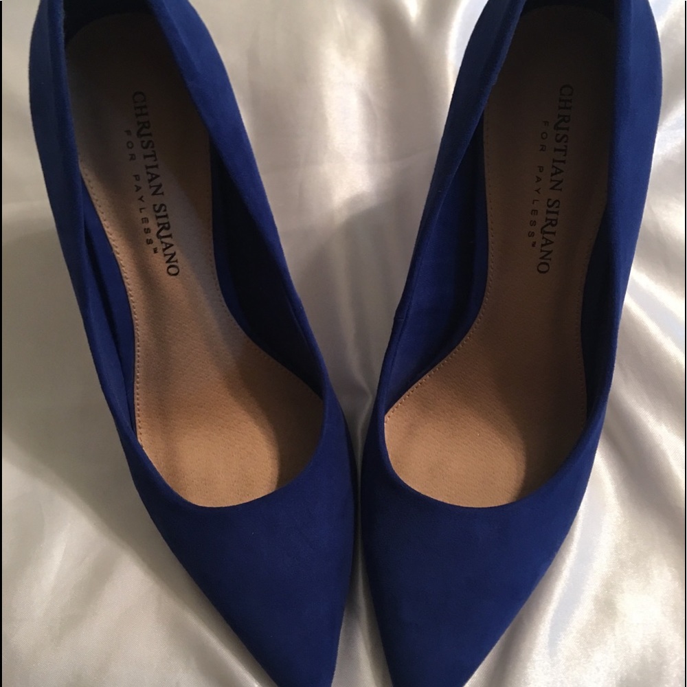 Christian Siriano Sexy Blue Pumps EUC Size 8.5